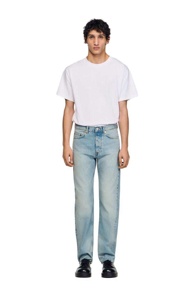 SANDRO Regular jeans, Alternate, color, Light Blue - Denim
