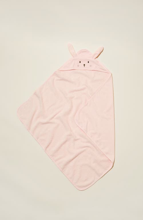 Cotton On Kids Kid's Baby Snuggle Towel In Crystal Pinkbunny