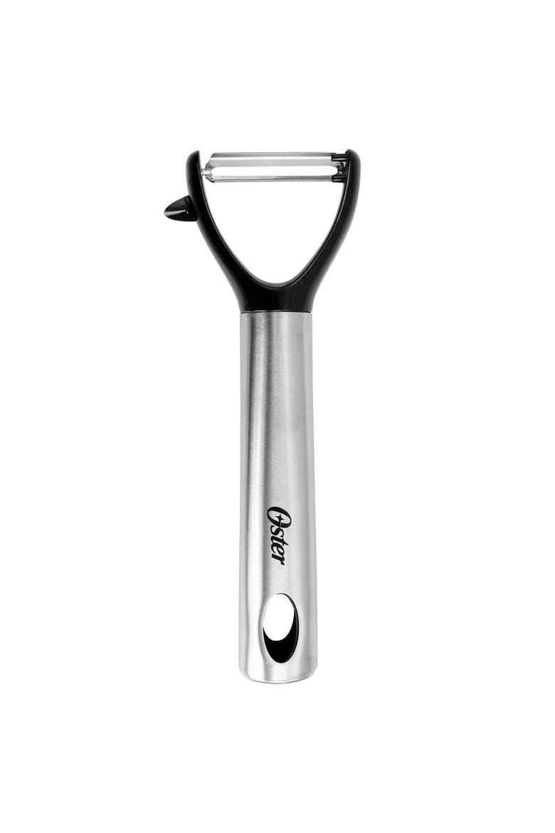 Baldwyn Kitchen Peeler with Stainless Steel Handle, Main, color, Black