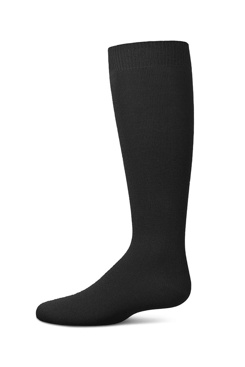 Soft  Knee High Sock - Multiple Solid Colors, Main, color, Black