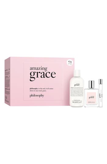 Philosophy Di Lorenzo Serafini Philosophy 3-piece Amazing Grace Set $117 Value In Transparent