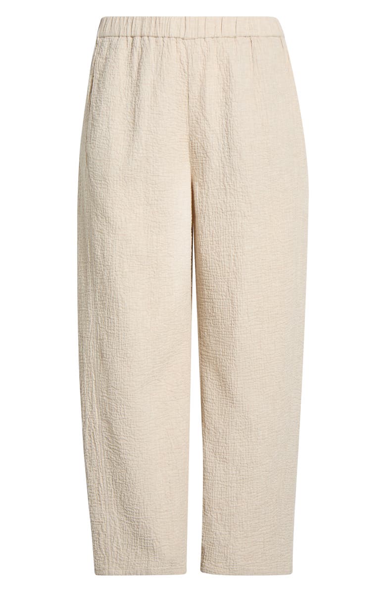 Eileen Fisher Stretch Organic Cotton Ankle Lantern Pants, Main, color, Dove