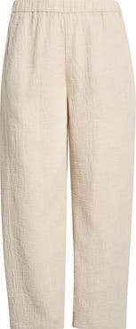 Eileen Fisher Stretch Organic Cotton Ankle Lantern Pants