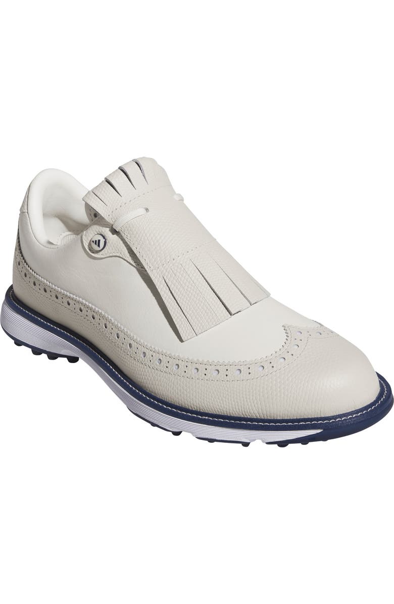 adidas MC Zoysia Spikeless Waterproof Golf Shoe, Main, color, Off White/ Indigo