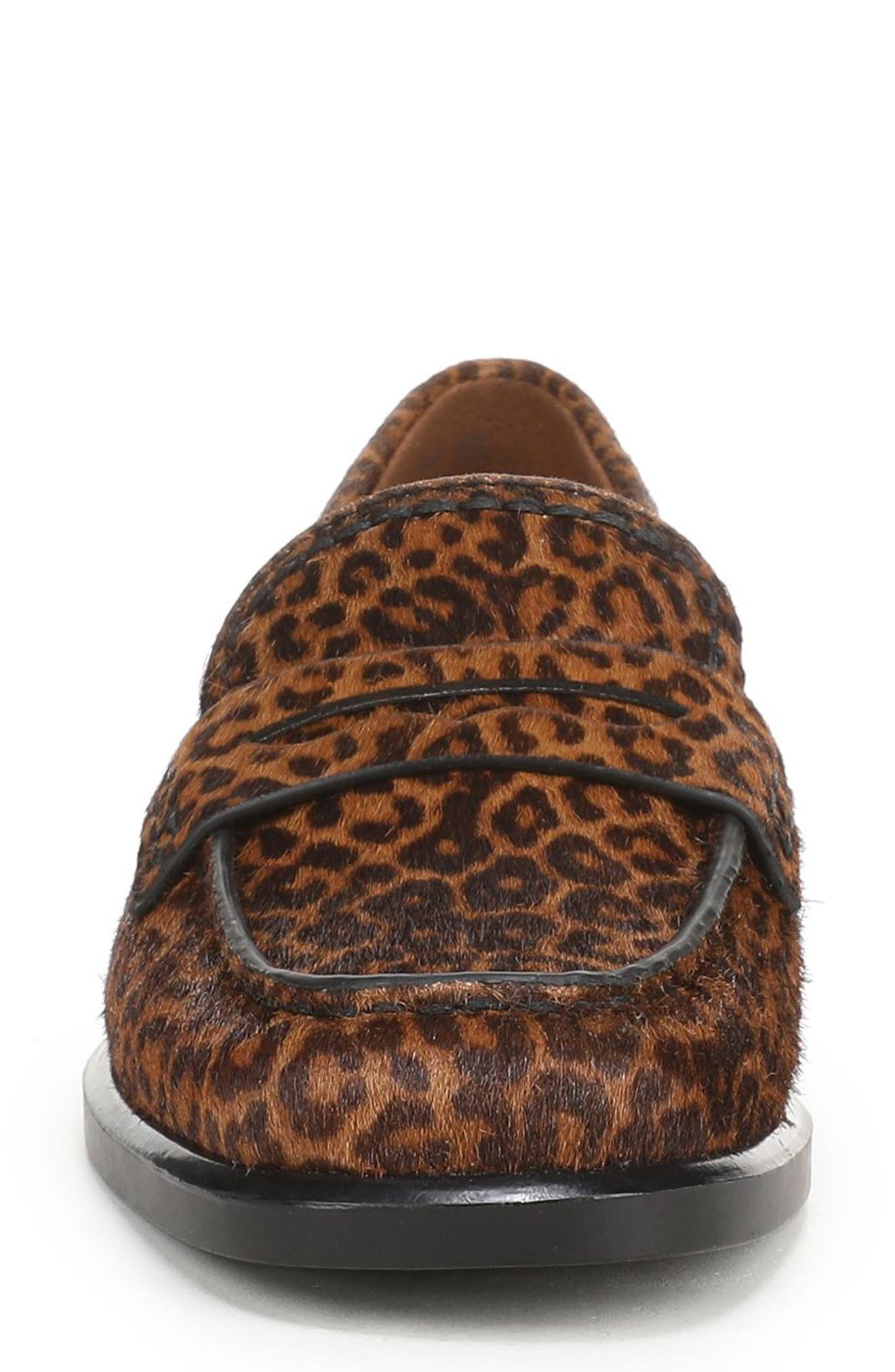 Haven Genuine Calf Hair Loafer, Alternate, color, DARK CHESTNUT