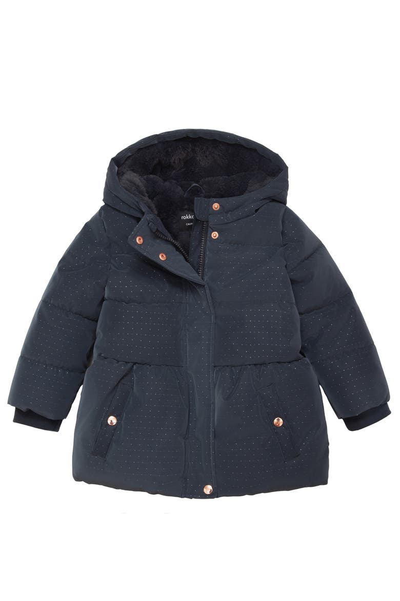 Kids' Starlight Winter Coat, Main, color, Midnight sky