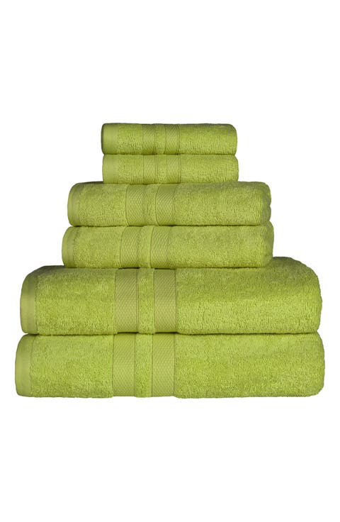 Solid Cotton 6-Piece Towel Set
