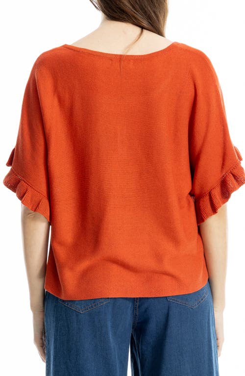 Max Studio Flutter Sleeve Sweater In Pattern