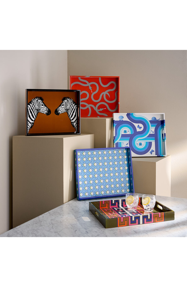 Jonathan Adler Basketweave Lacquer Tray, Alternate, color, 