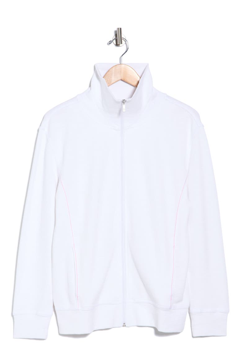 Tobago Bay Full Zip Sweatshirt, Alternate, color, WHITE