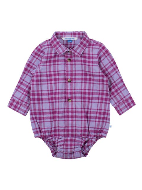 Baby Boys Long Sleeve Button Down Bodysuit