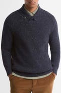 Barbour Essentials Fleck Shawl Collar Sweater