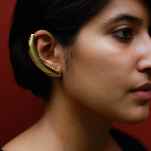 Dotto Objects Veda Earrings In Brown