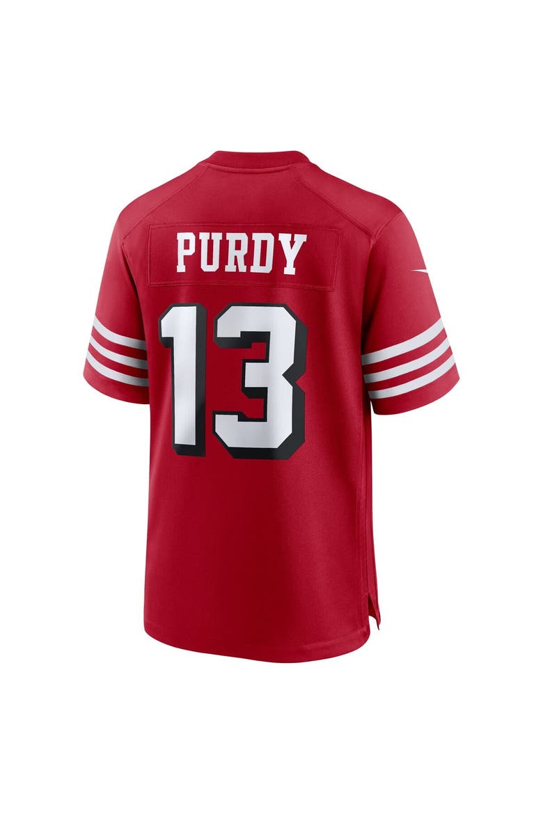 Men's Nike Brock Purdy Scarlet San Francisco 49ers Alternate Game Player Jersey, Alternate, color, Scarlet