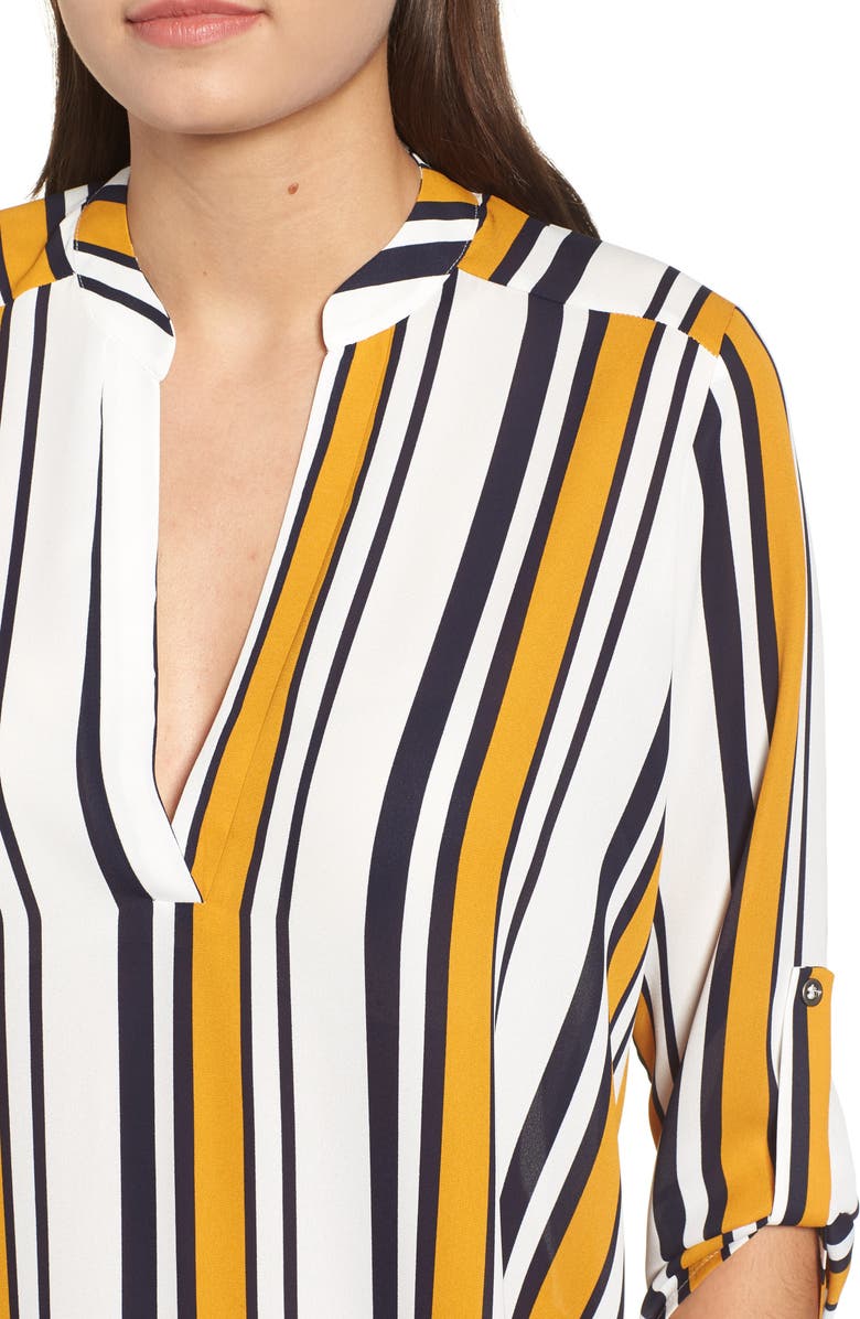 All in Favor Roll Tab Sleeve Woven Shirt, Alternate, color,