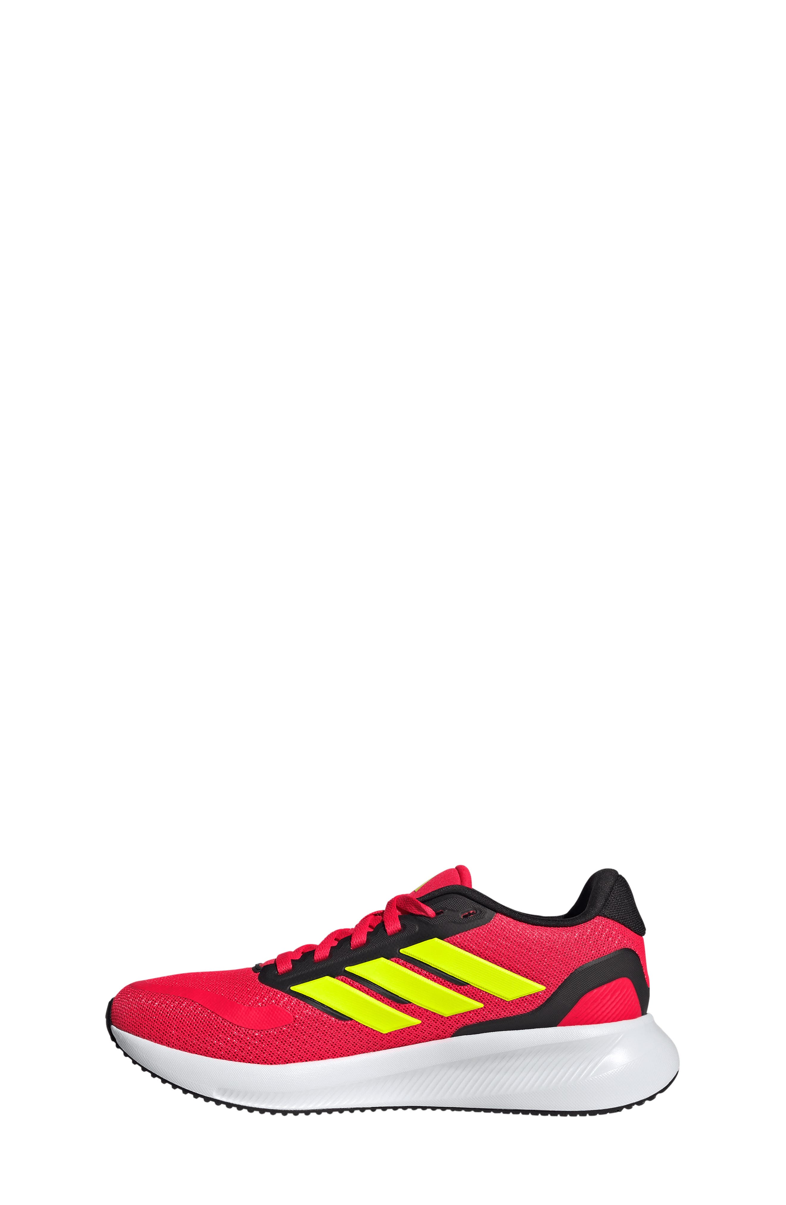 adidas Kids' Run Falcon 5 Running Shoe, Alternate, color, Lucid Red/ Lemon/ Black