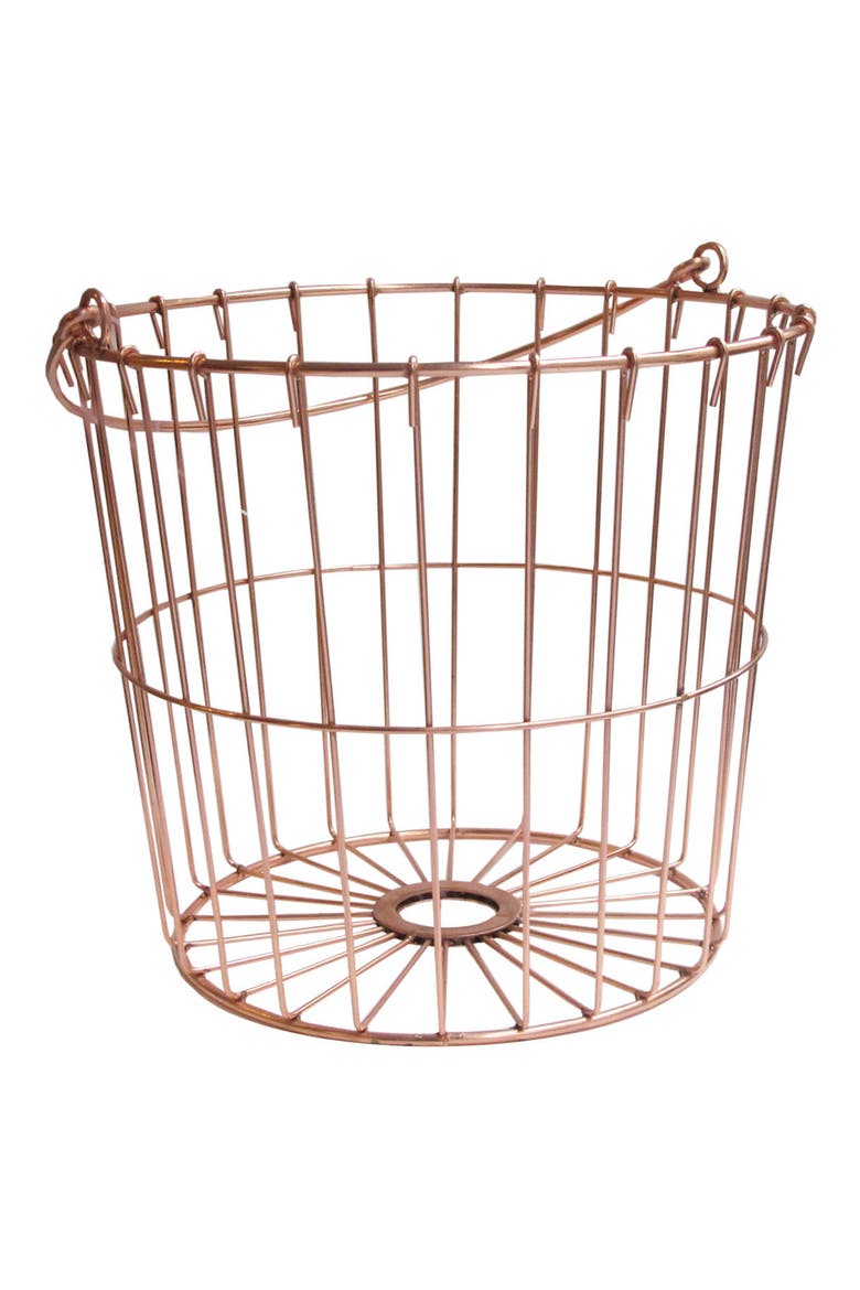 Copper Finish Easter Basket, Main, color, COPPER