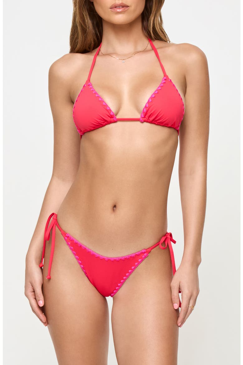 Zhara Classic Swim Bottoms, Alternate, color, POUT/BRIGHT FUCHSIA