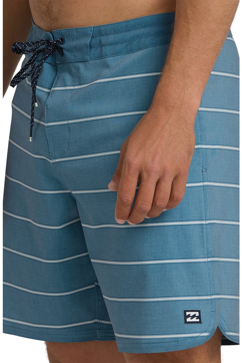 73 LT Stripe Board Shorts, Alternate, color, REAL TEAL