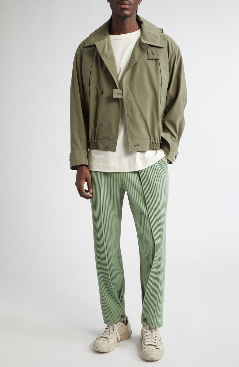 Homme Plissé Issey Miyake Parachute Jacket, Alternate, color, Khaki