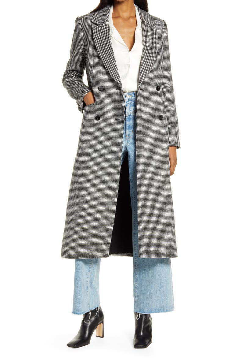 York Coat, Main, color, BLACK AND WHITE CHECK