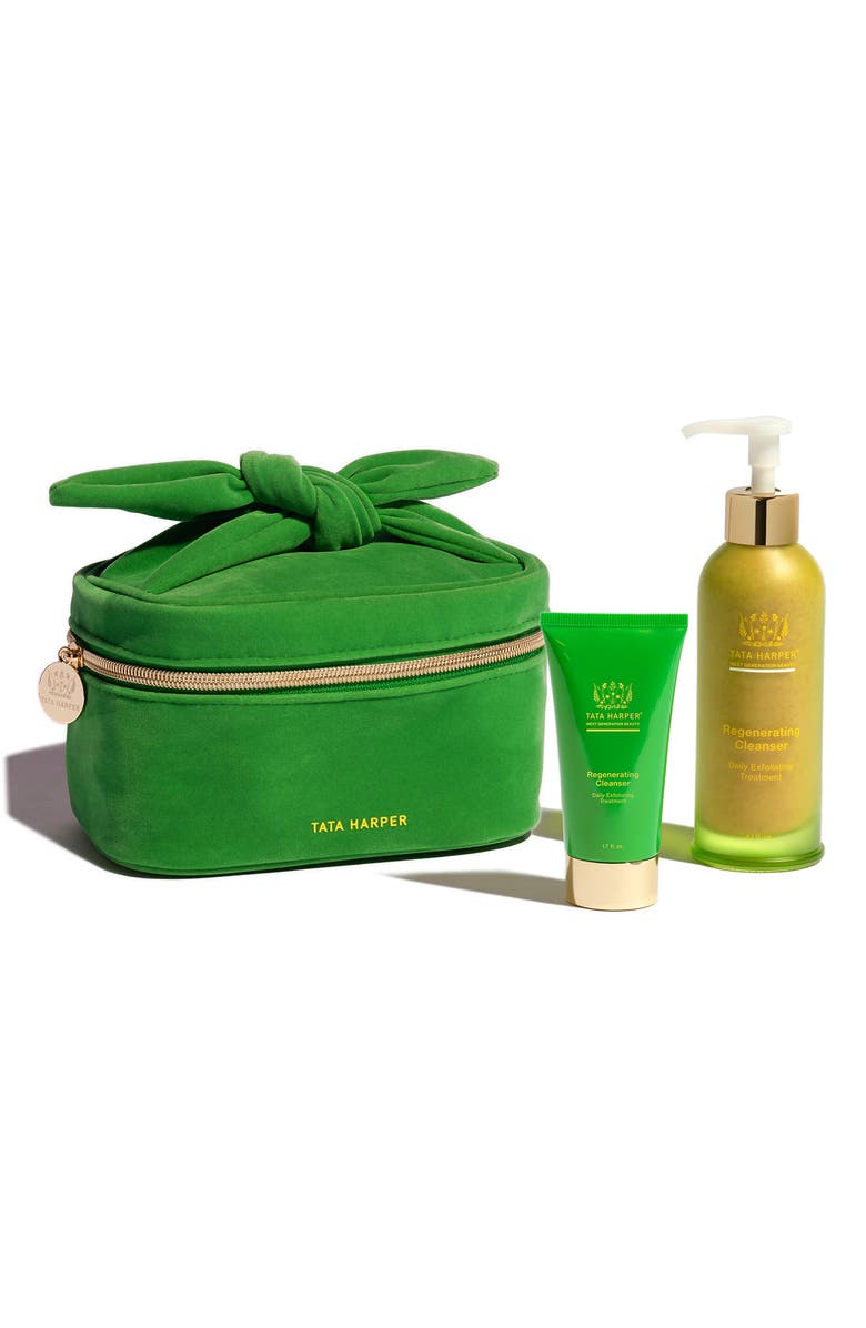 Tata Harper Skincare Home & Away Regenerating Cleanser Set, Main, color,