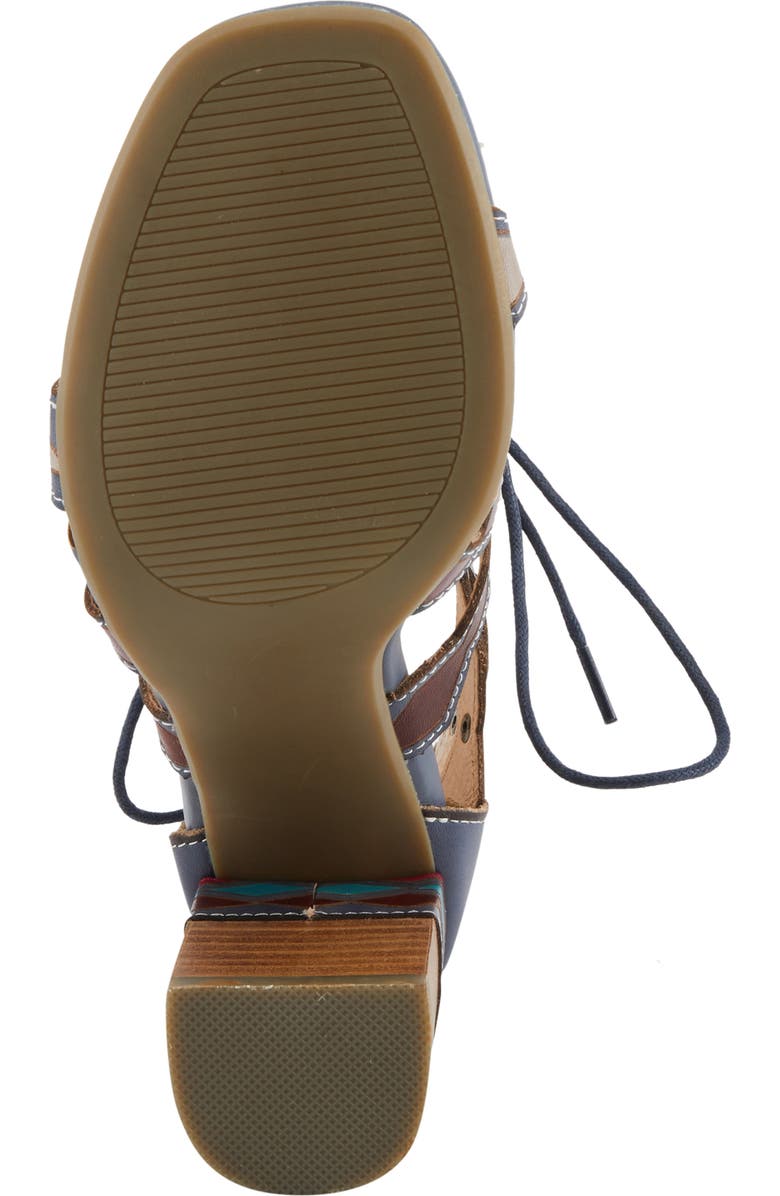 L'Artiste by Spring Step Artdeco Strappy Sandal, Alternate, color, Navy Multi