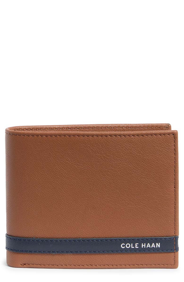 Cole Haan Veronique Bifold Wallet, Main, color, Tan/ Navy