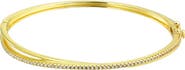 CANDELA JEWELRY Cubic Zirconia Bypass Bangle Bracelet