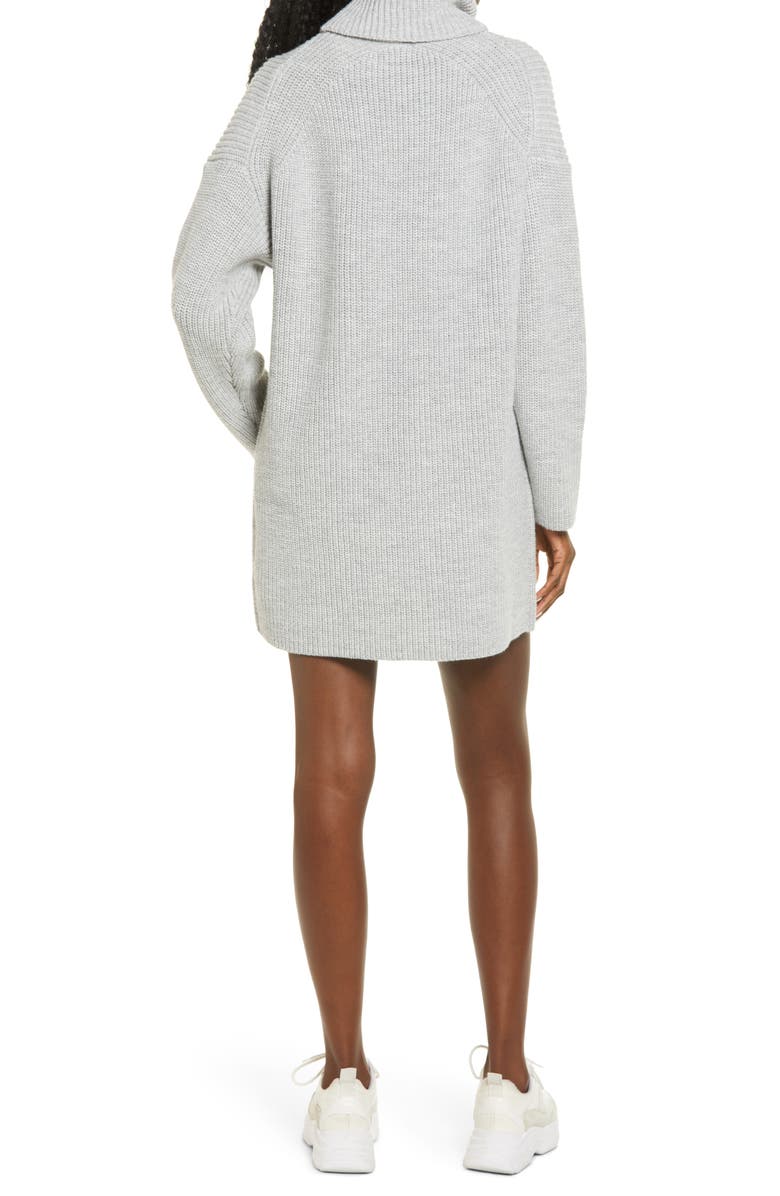 WAYF Culver Turtleneck Long Sleeve Sweater Dress, Alternate, color,