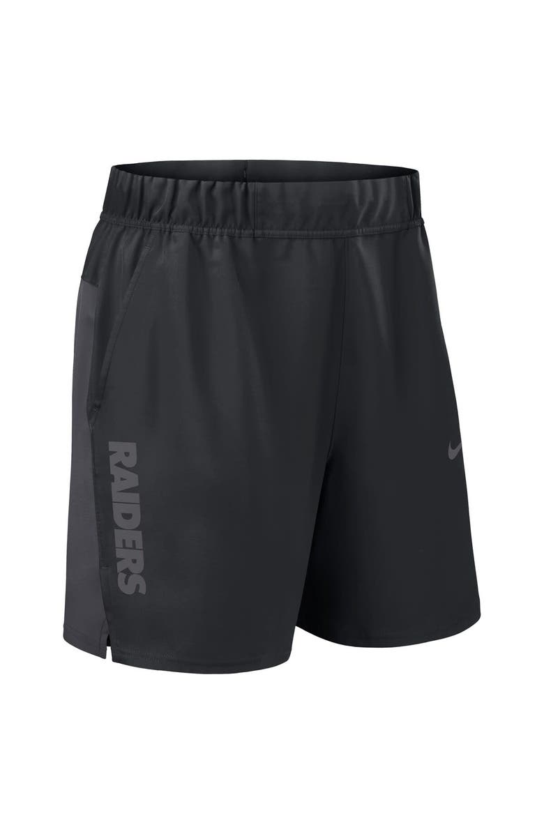 Nike Men's Nike Black Las Vegas Raiders Woven Victory Performance Shorts, Alternate, color, Black