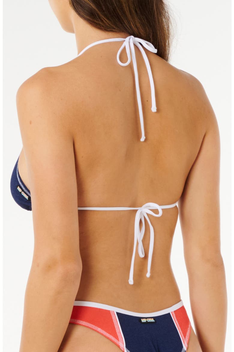 Surf Tide Triangle Bikini Top, Alternate, color, DARK NAVY