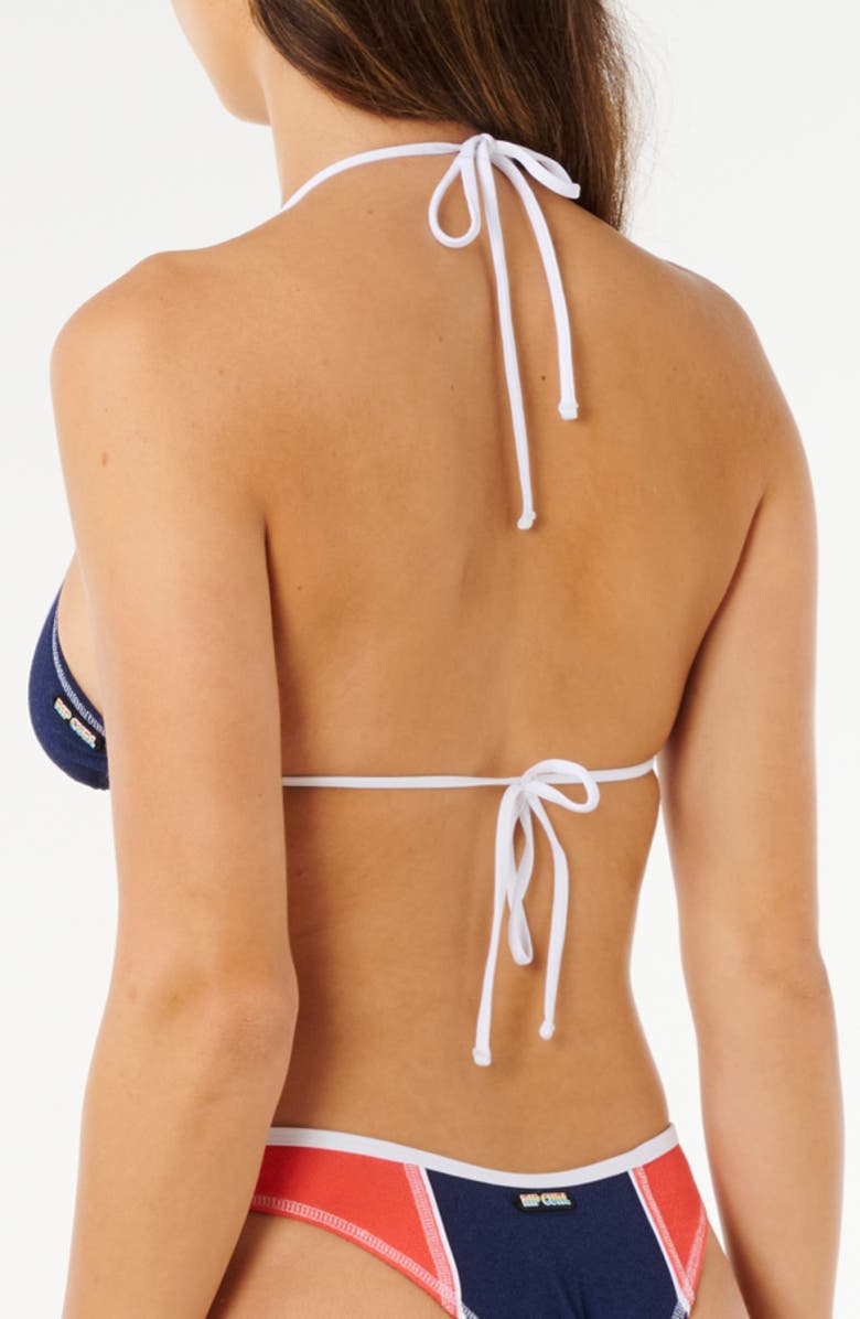 Rip Curl Surf Tide Triangle Bikini Top, Alternate, color, Dark Navy
