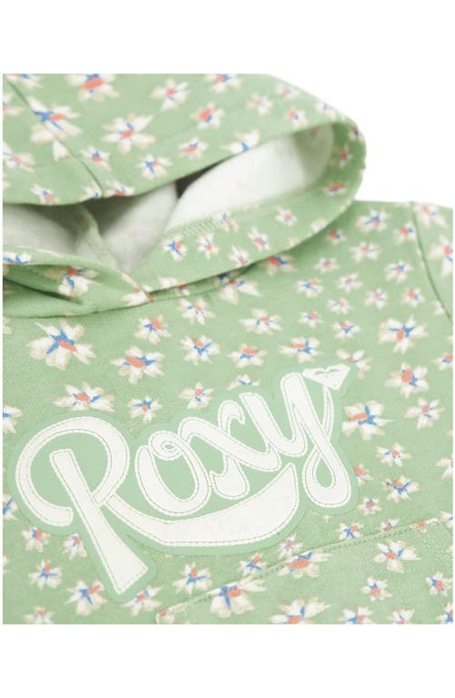 Roxy Fleece Hoodie & Joggers Set In Green