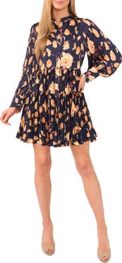 Ted Baker Floral Print Pleated Shirtdress