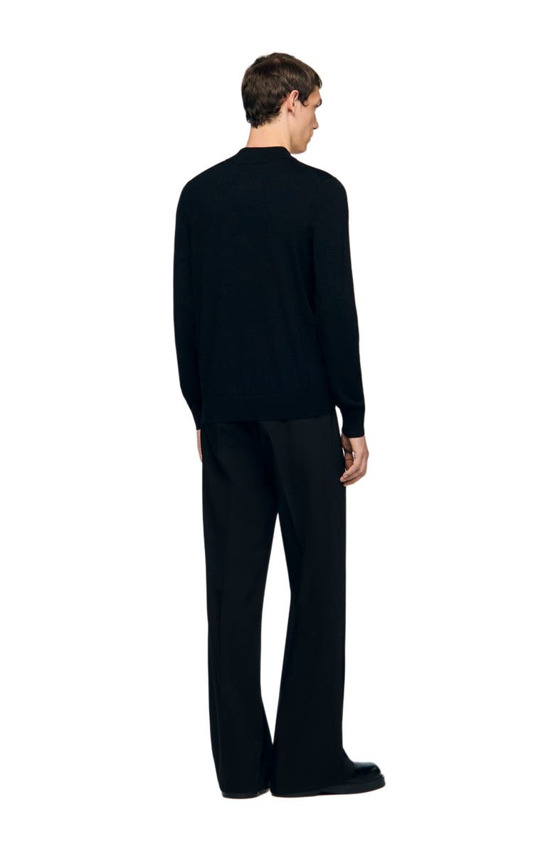 SANDRO Mock neck sweater, Alternate, color, Black