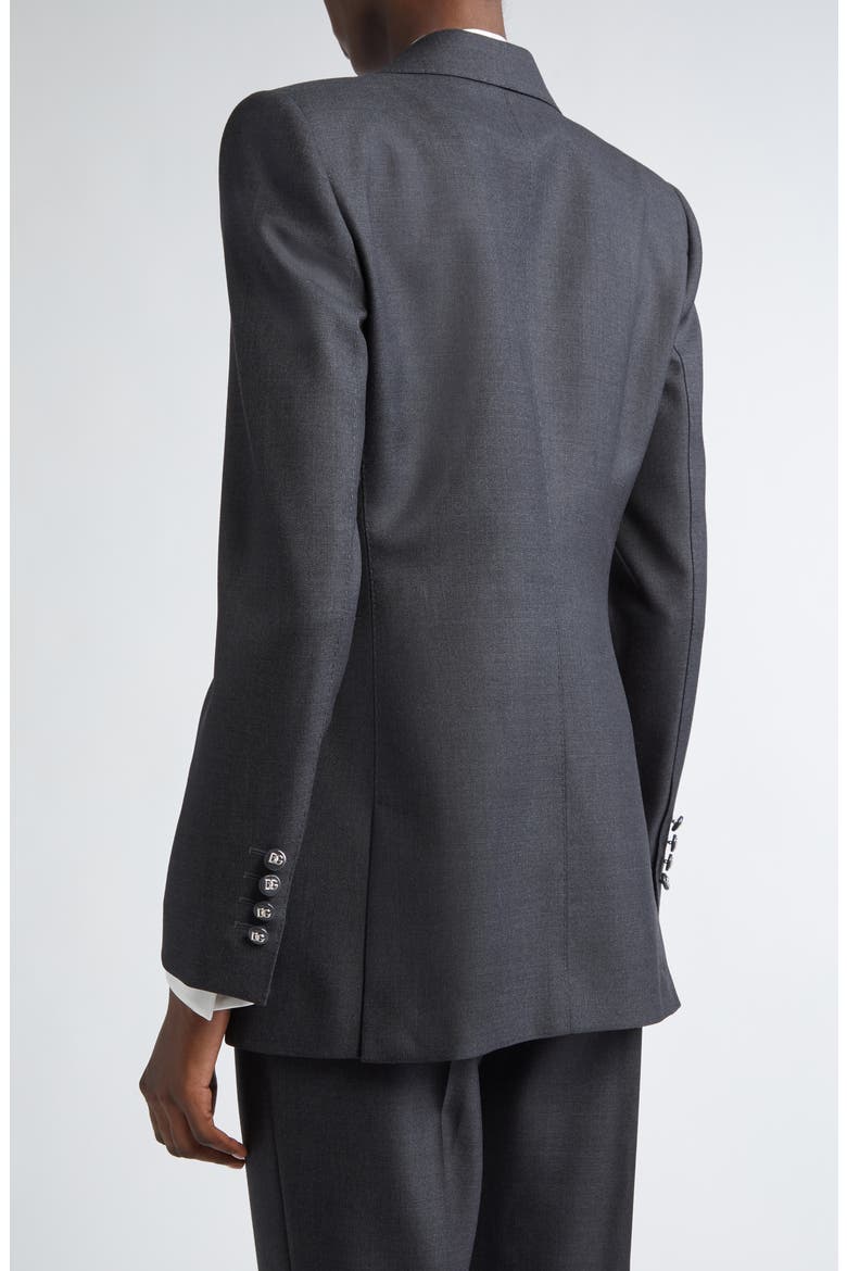 Turlington Single Breasted Virgin Wool Blazer, Alternate, color, S8290 MELANGE GRIGI