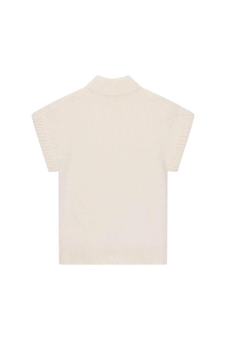 Longline Knit Top, Alternate, color, Cream