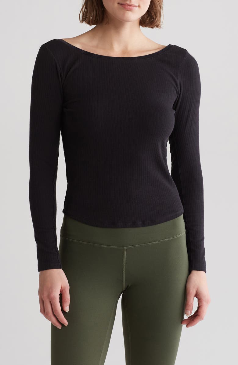 Free People Long Run Layering Long Sleeve Top, Main, color,