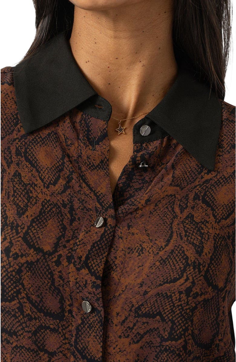 Saint + Sofia Madison Shirt, Alternate, color, Brown