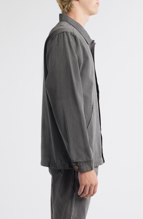 Alex Crane Pac Organic Cotton Ripstop Shell Jacket In Gray