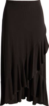 Loveappella Flounce Midi Skirt