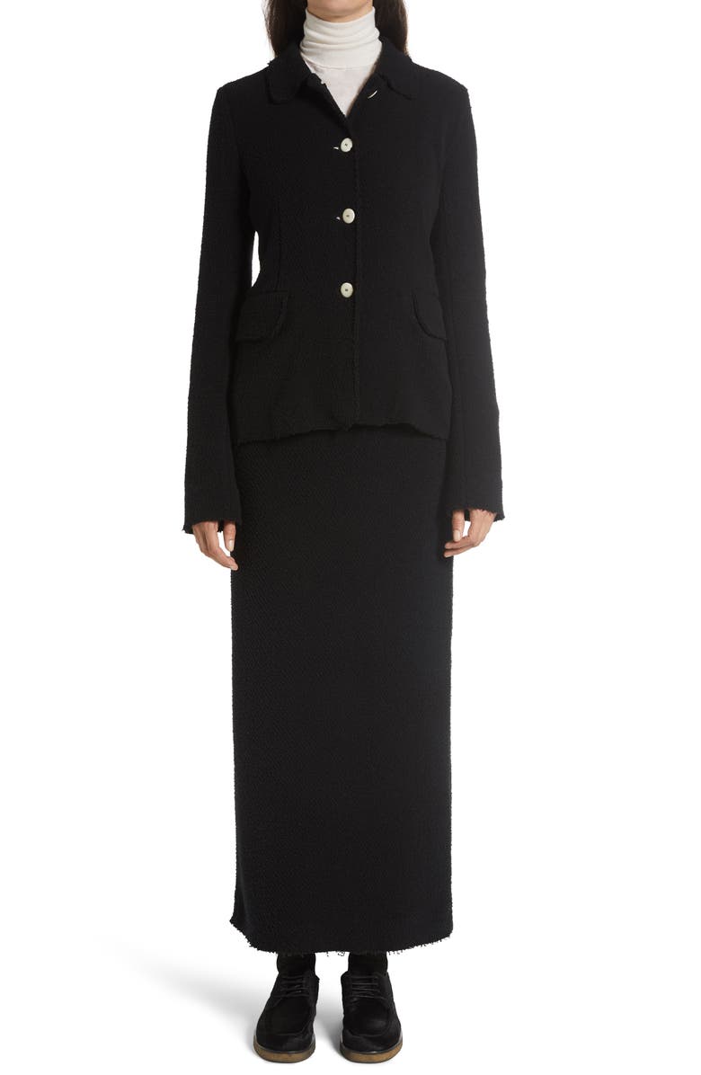 The Row Annica Bouclé Jersey Jacket, Alternate, color,