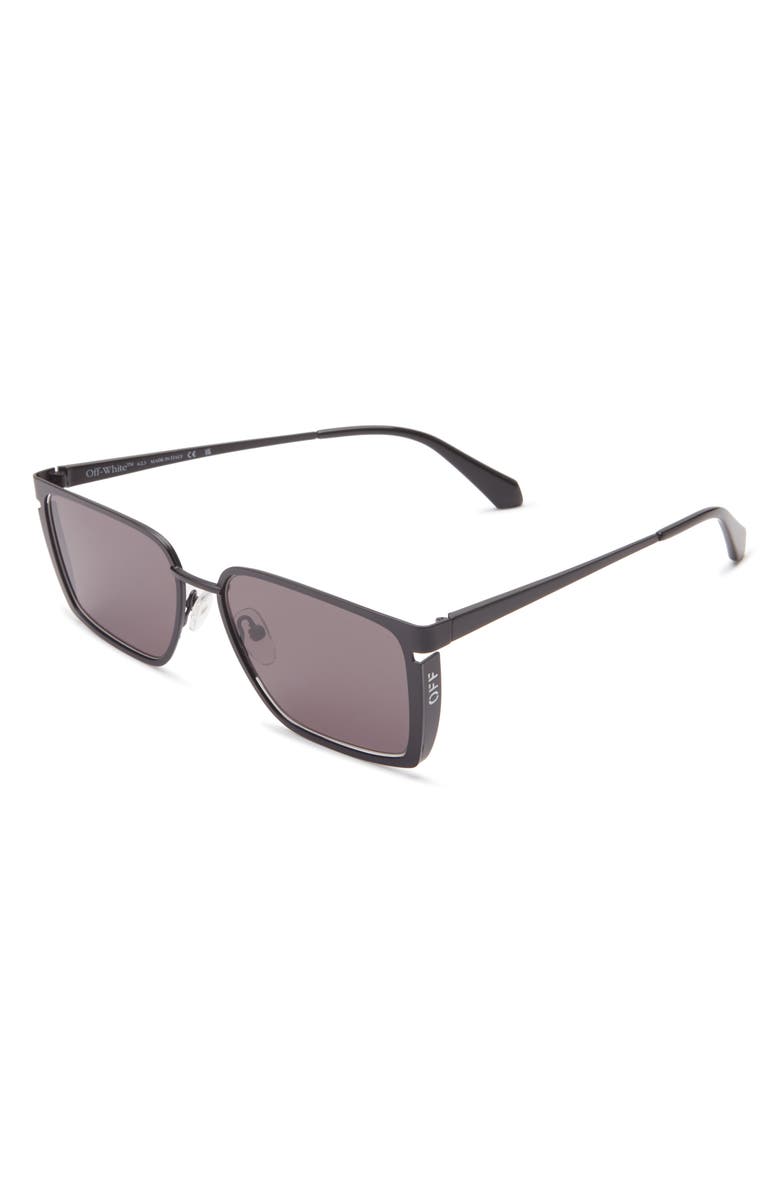 Off-White Yoder Square Sunglasses, Alternate, color, Black/ Dark Grey