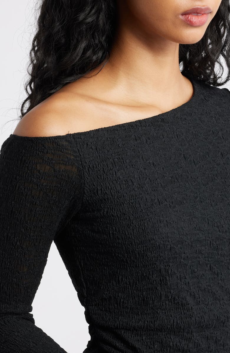 BP. One-Shoulder Lace Top, Alternate, color, Black