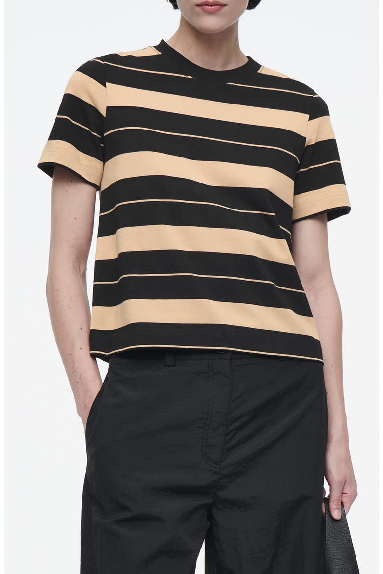The Clean Cut Stripe Cotton T-Shirt, Main, color, BLUE MEDIUM DUSTY