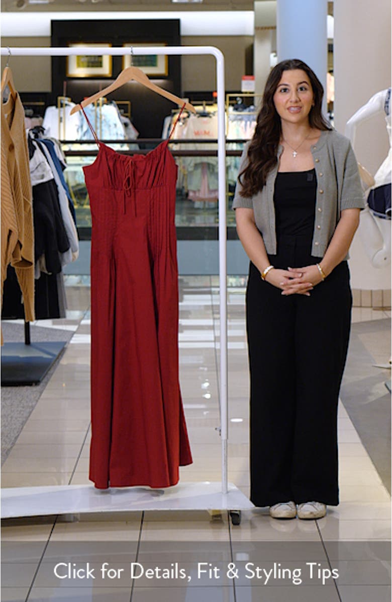 Margi Sleeveless Stretch Cotton Maxi Dress, sales video thumbnail