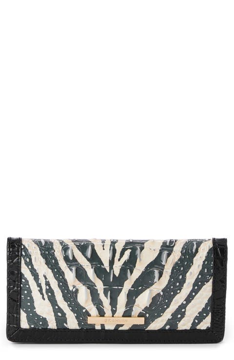 Ady Croc Embossed Leather Wallet