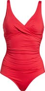 Sea Level Cross Front One-Piece Swimsuit