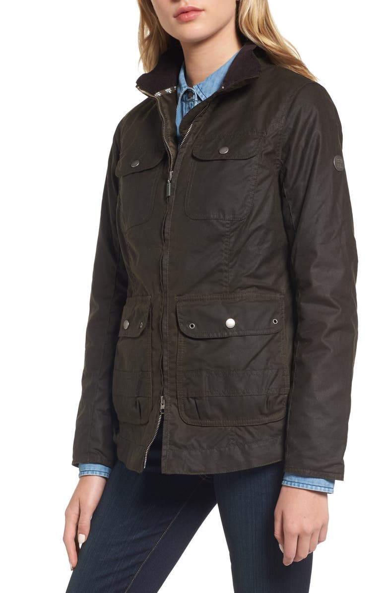 Barbour Filey Water Resistant Waxed Canvas Jacket, Alternate, color, 